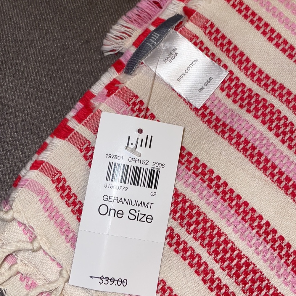 NWT.  J.Jill Geraniummt.  Made in India - Picture 2 of 4